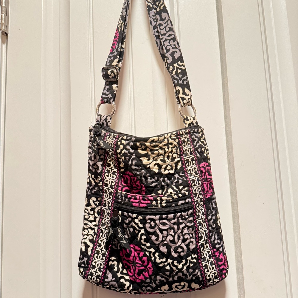 Vera Bradley Hipster Bag Canterbury Magenta Crossbody Purse